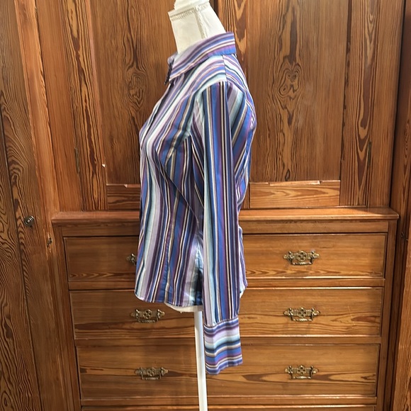 Thomas Pink purple blues stripe top 12 - Picture 4 of 11